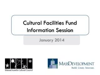 cultural facilities fund information session