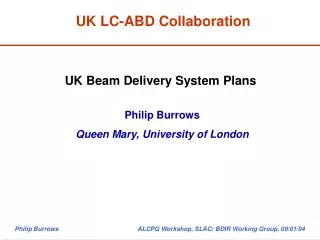 UK LC-ABD Collaboration
