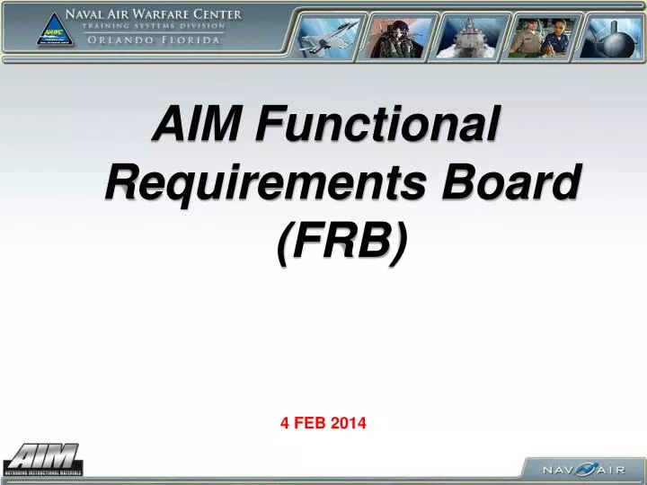 aim functional requirements board frb