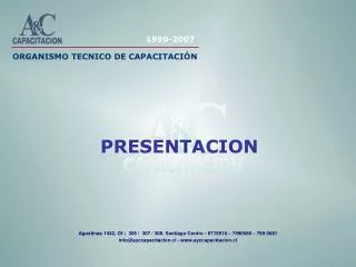 ORGANISMO TECNICO DE CAPACITACIÓN