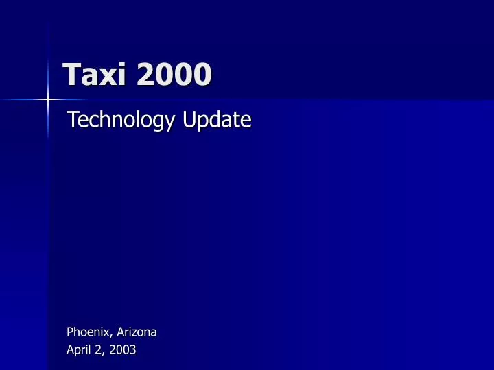 taxi 2000