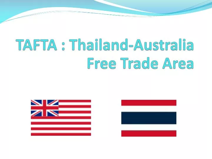 tafta thailand australia free trade area