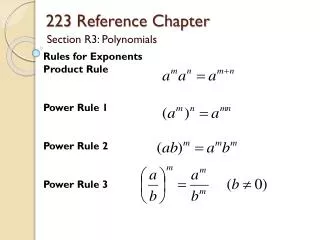 223 Reference Chapter