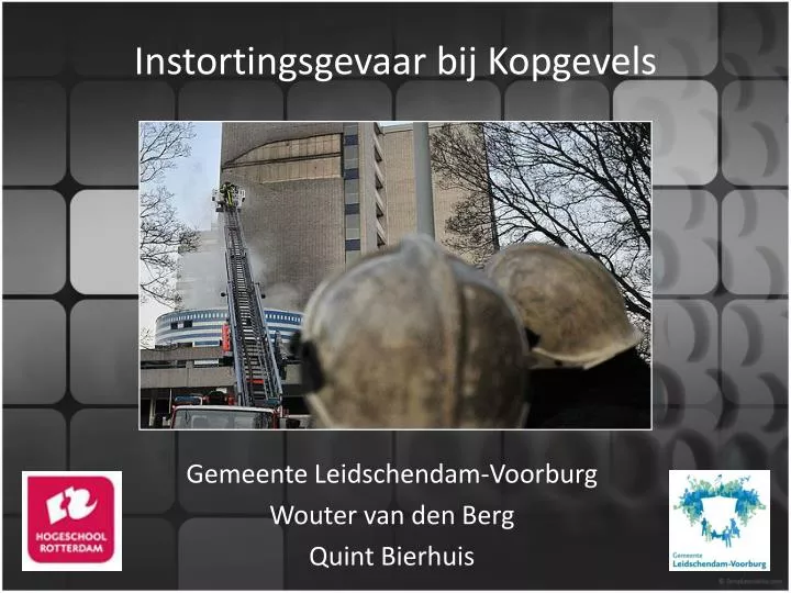 instortingsgevaar bij kopgevels