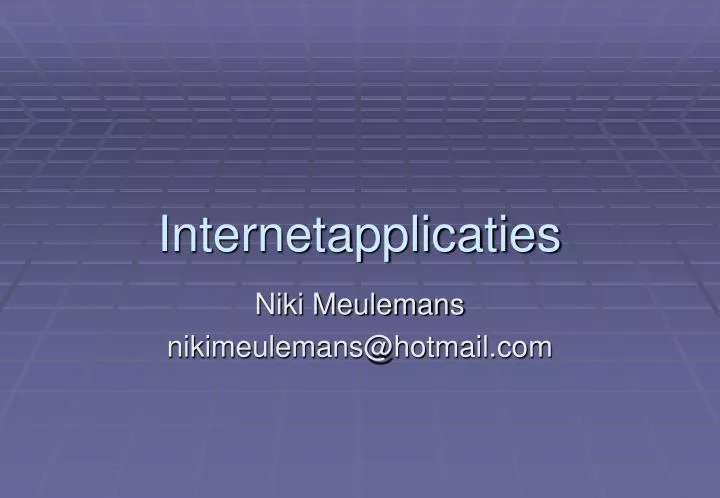 internetapplicaties