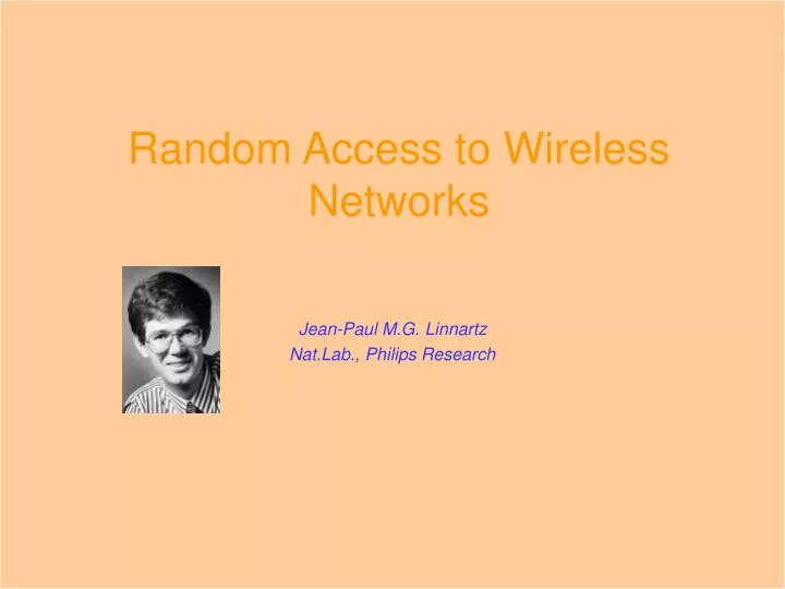 random access to wireless networks