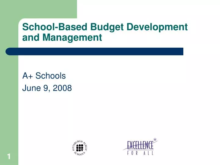 school based budget development and management
