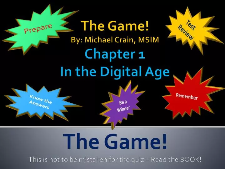 the game by michael crain msim chapter 1 in the digital age