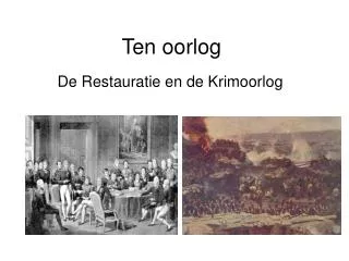 ten oorlog