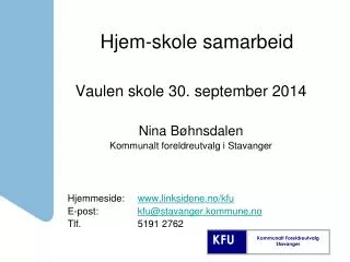 hjem skole samarbeid