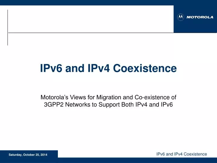 ipv6 and ipv4 coexistence
