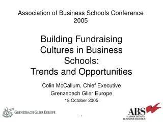 Building Fundraising Cultures in Business Schools: Trends and Opportunities