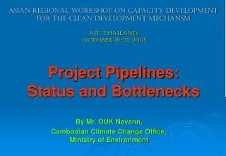 By Mr. OUK Navann, Cambodian Climate Change Office, Ministry of Environment