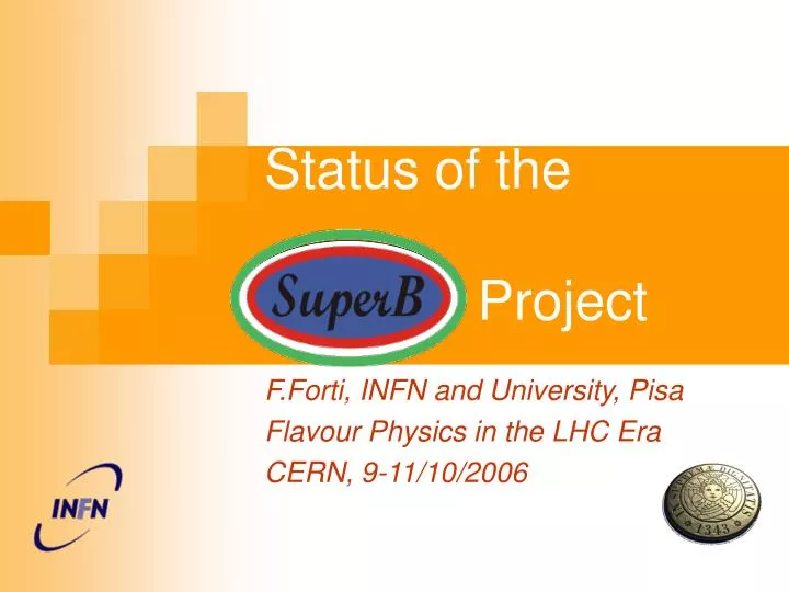 status of the superb project