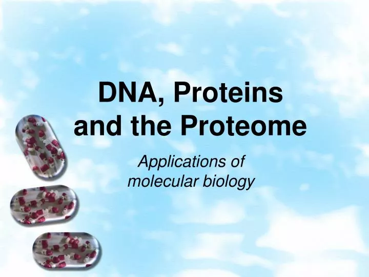 dna proteins and the proteome