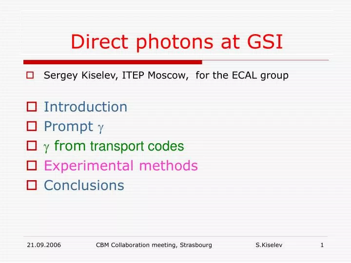 direct photons at gsi