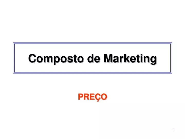 composto de marketing