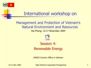 International workshop on