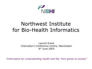 Northwest Institute for Bio-Health Informatics