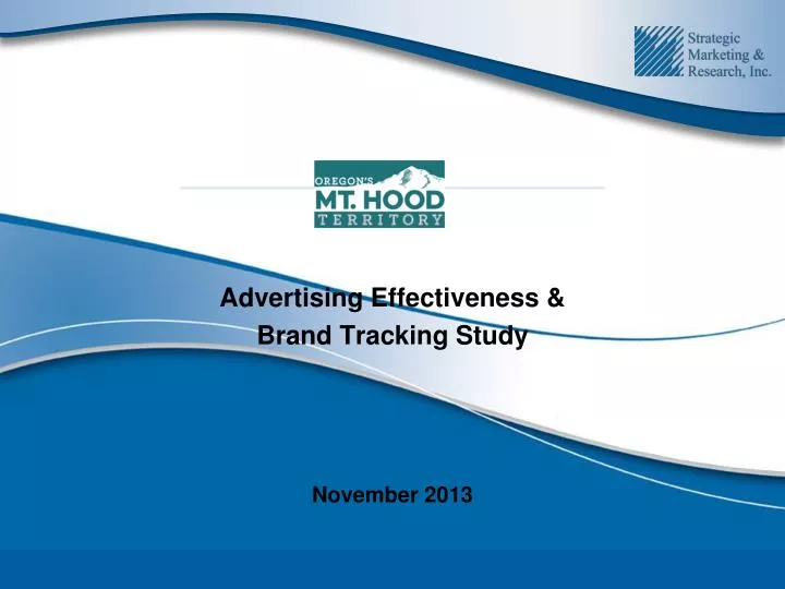 advertising effectiveness brand tracking study november 2013