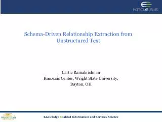 Schema-Driven Relationship Extraction from Unstructured Text