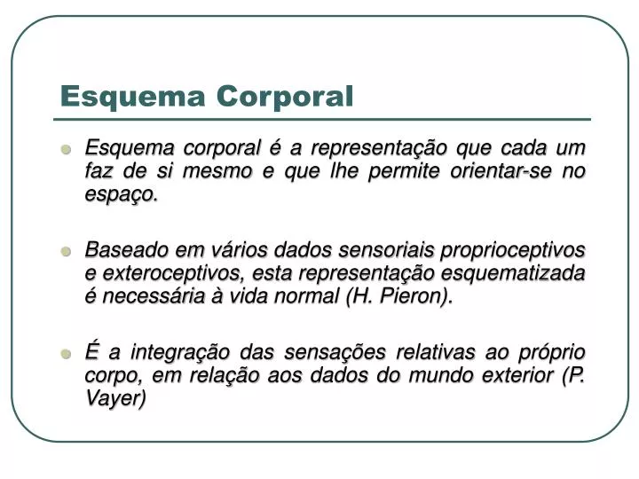 esquema corporal