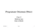 Programare Orientata Obiect - slide 1