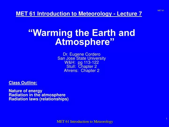 met 61 introduction to meteorology lecture 7