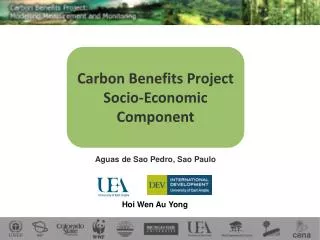 Carbon Benefits Project Socio-Economic Component