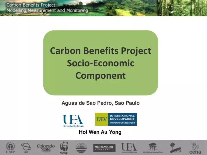 carbon benefits project socio economic component
