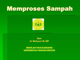 memproses sampah