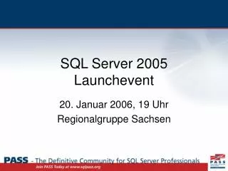 SQL Server 2005 Launchevent