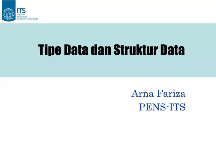 tipe data dan struktur data