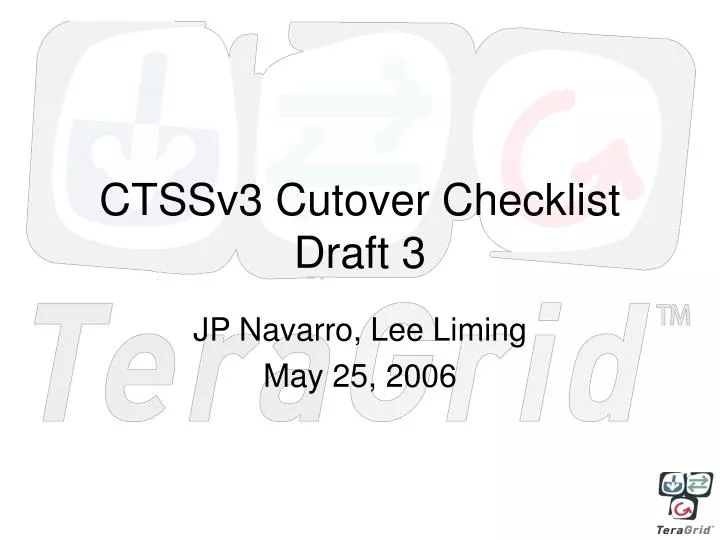 ctssv3 cutover checklist draft 3