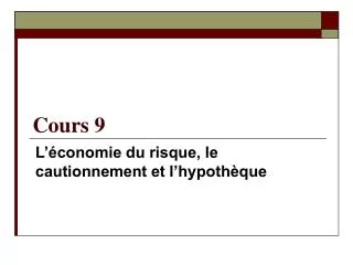 cours 9