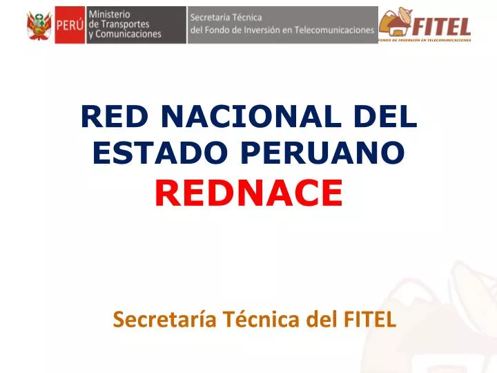 red nacional del estado peruano rednace