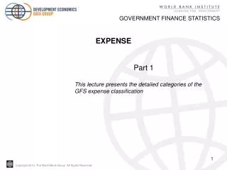 GOVERNMENT FINANCE STATISTICS