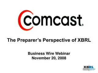 Business Wire Webinar November 20, 2008