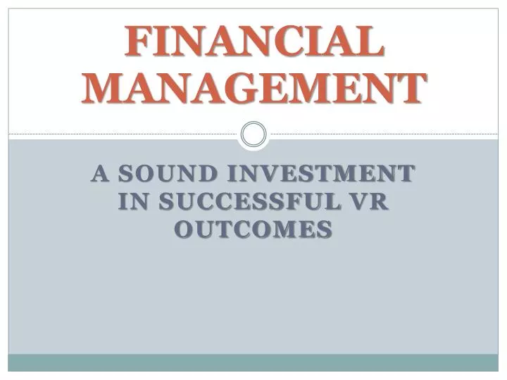 financial management