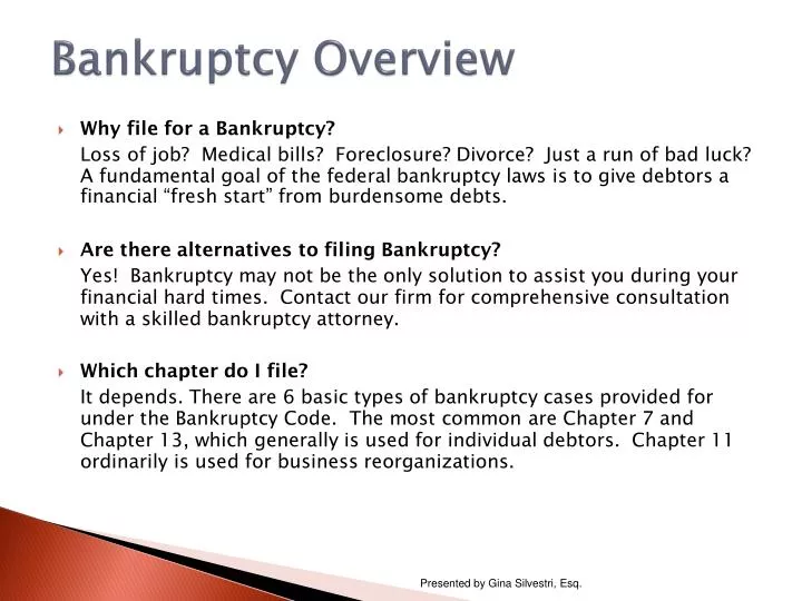 bankruptcy overview