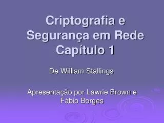 criptografia e seguran a em rede cap tulo 1