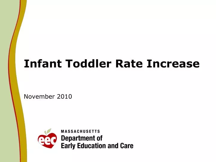 infant toddler rate increase november 2010
