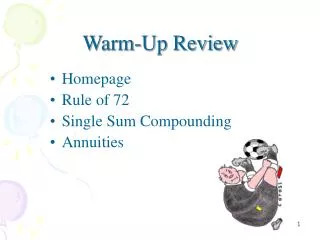 Warm-Up Review