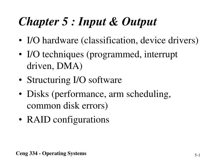 chapter 5 input output