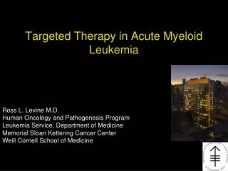 Targeted Therapy in Acute Myeloid Leukemia