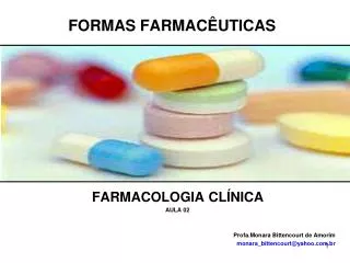 formas farmac uticas
