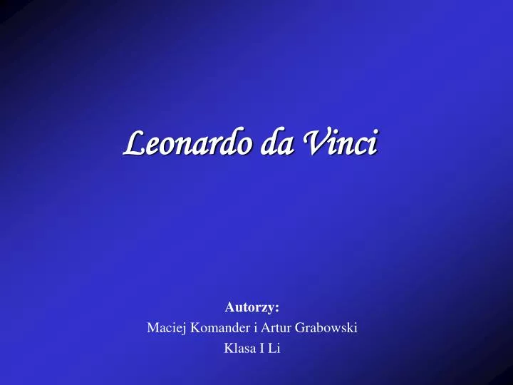 leonardo da vinci