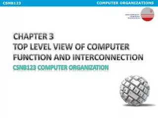 CHAPTER 3 TOP LEVEL VIEW OF COMPUTER FUNCTION AND INTERCONNECTION