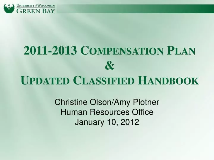 2011 2013 compensation plan updated classified handbook