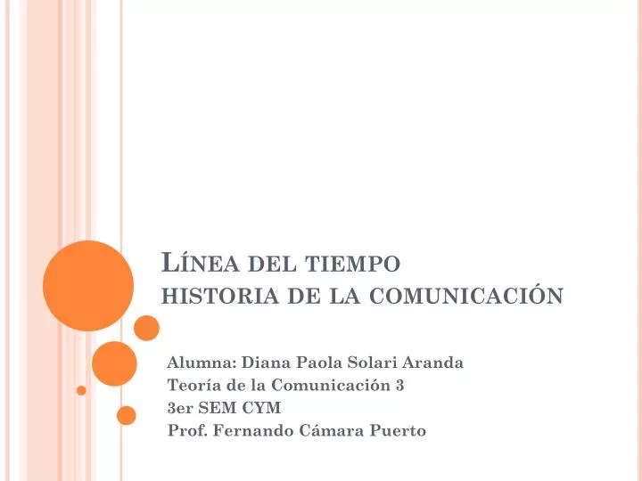 l nea del tiempo historia de la comunicaci n